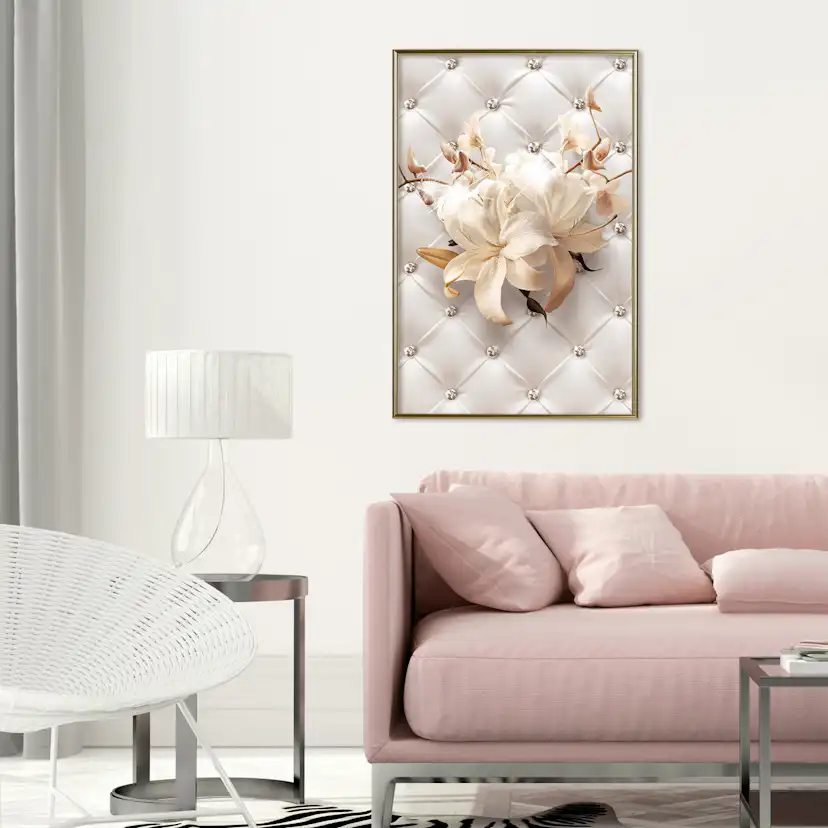 Poster Artgeist Affisch Diamond Lilies