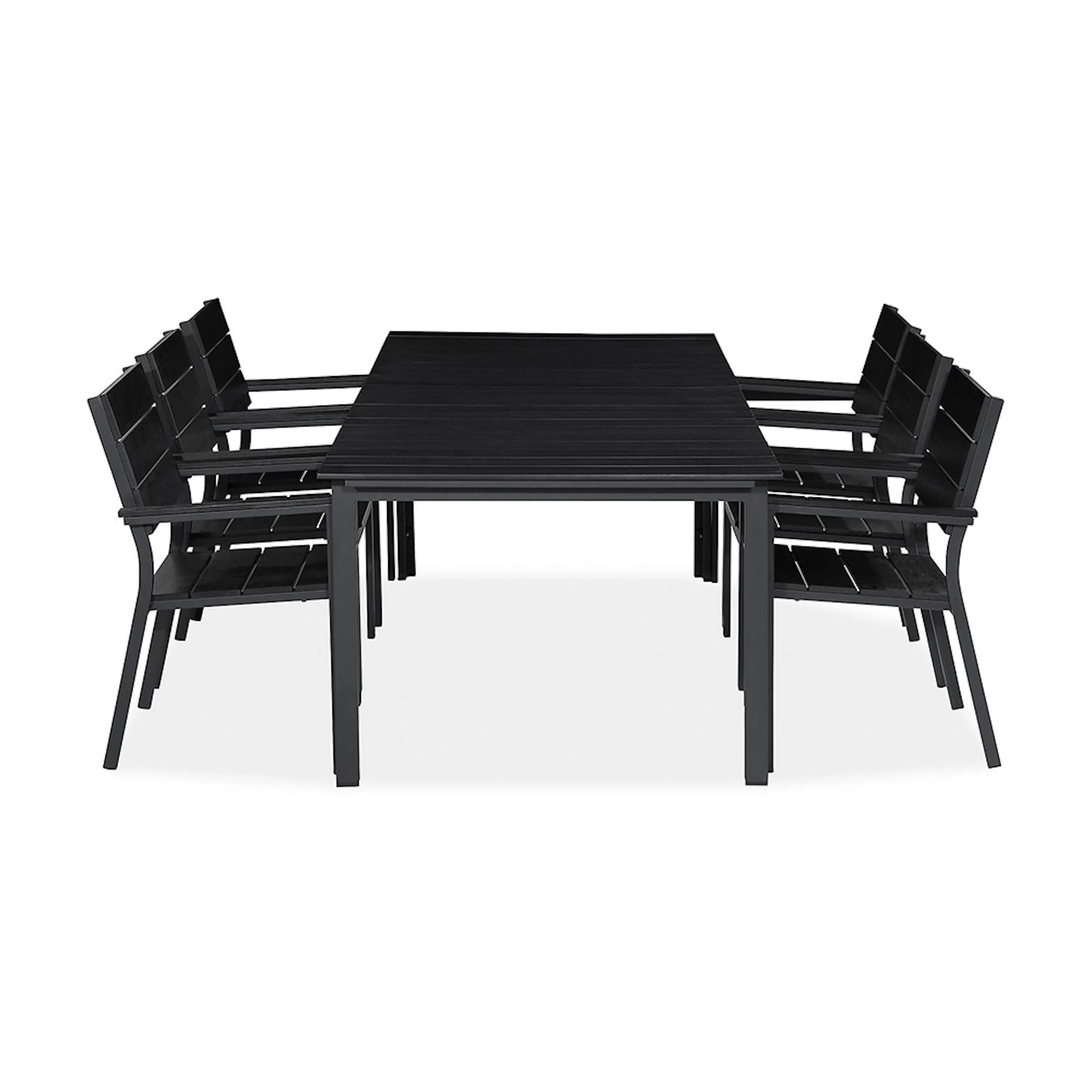 Matgrupp Utomhus Comfort Garden Tunis 205x90 med 6 StapelTrädgårdsstolar