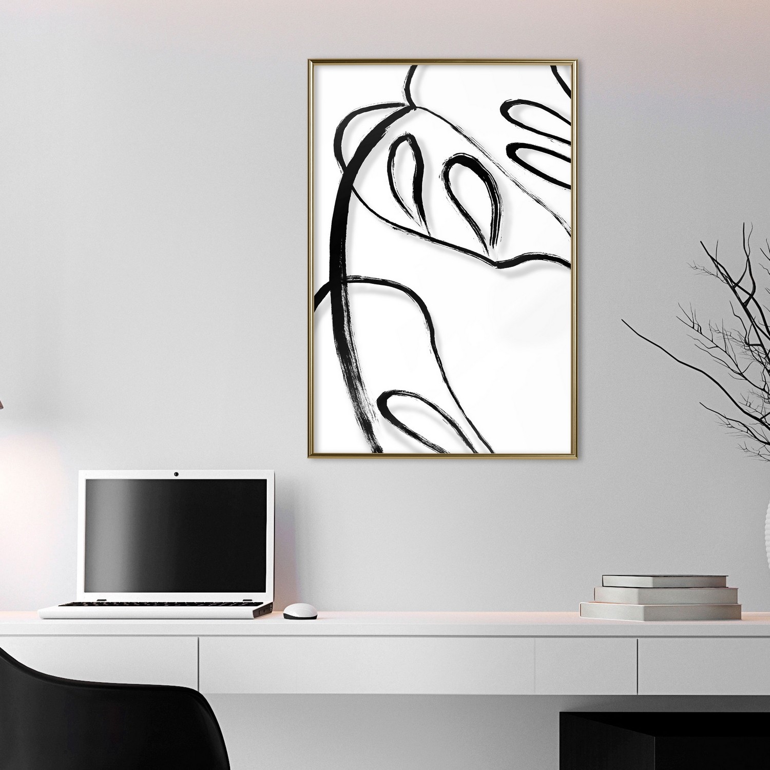 Poster Artgeist Affisch White Monstera