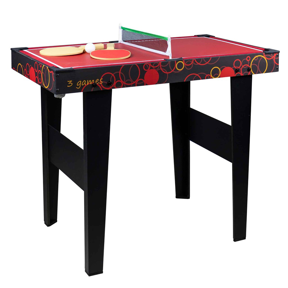 Kombinationsbord ProSport 3-in-1 Spelbord med Airhockey, Bordtennis & Biljard