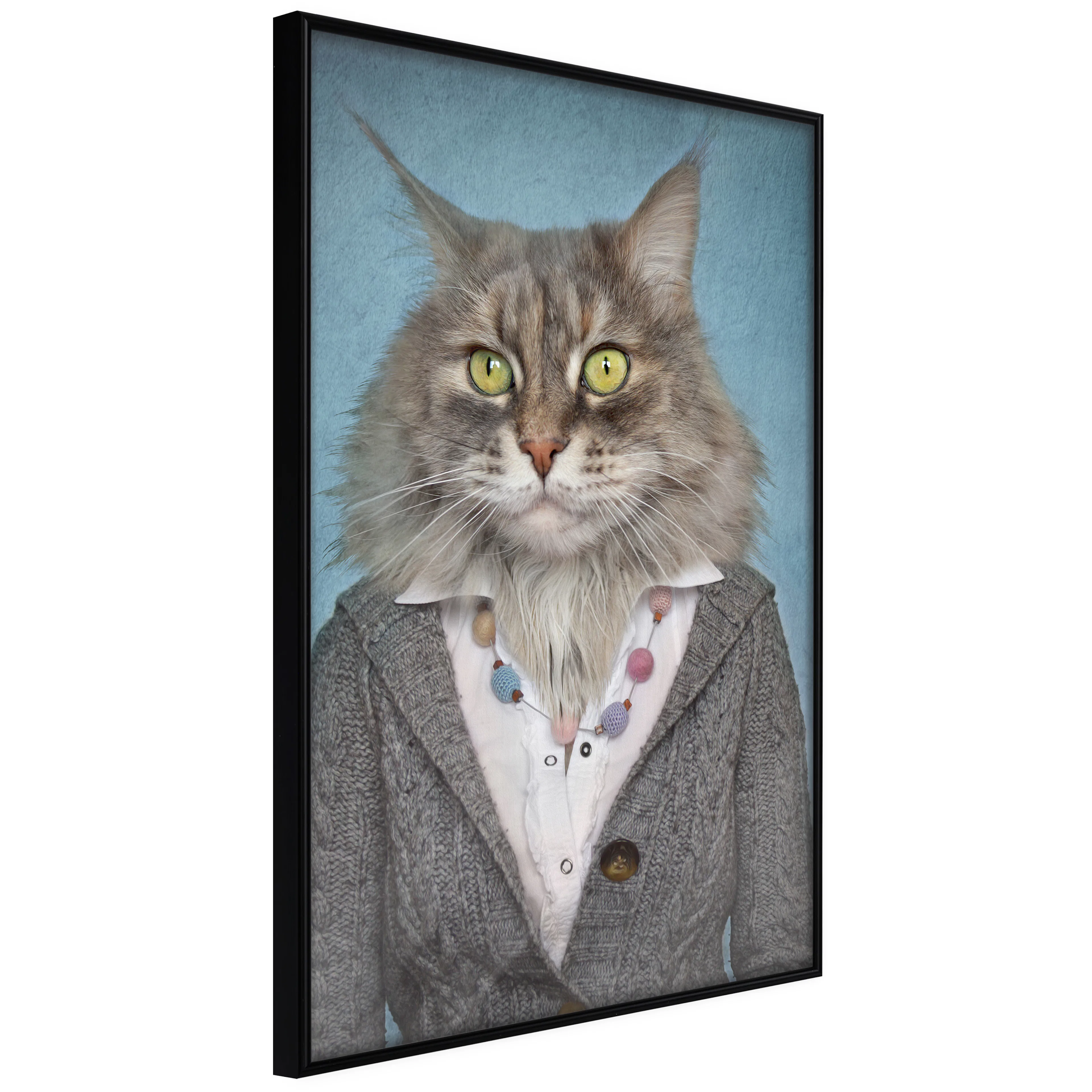 Affisch - Mrs. Cat [Poster] 40x60 Svart ram, 40x60 cm