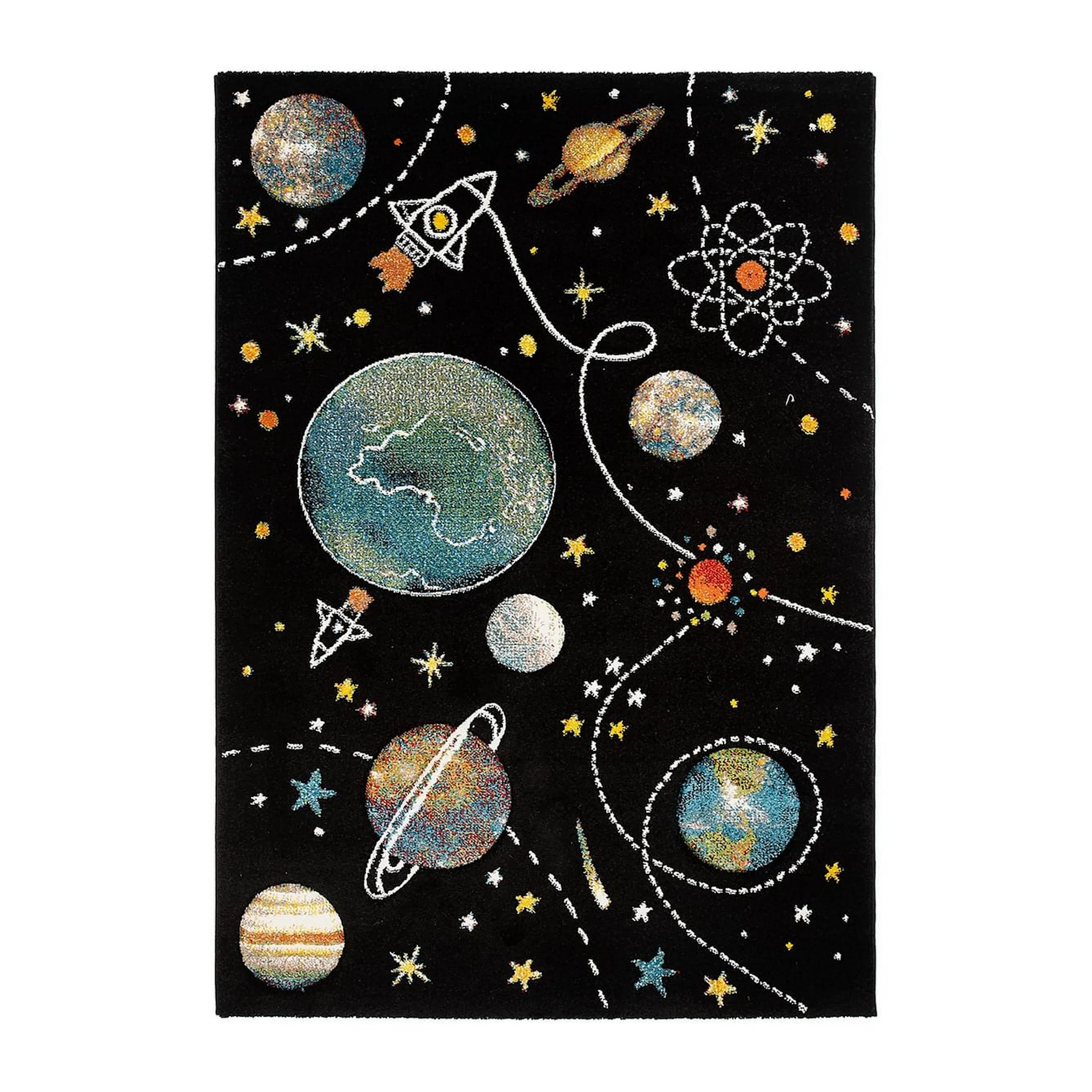 Barnmatta KM Carpets Atlas Space Svart