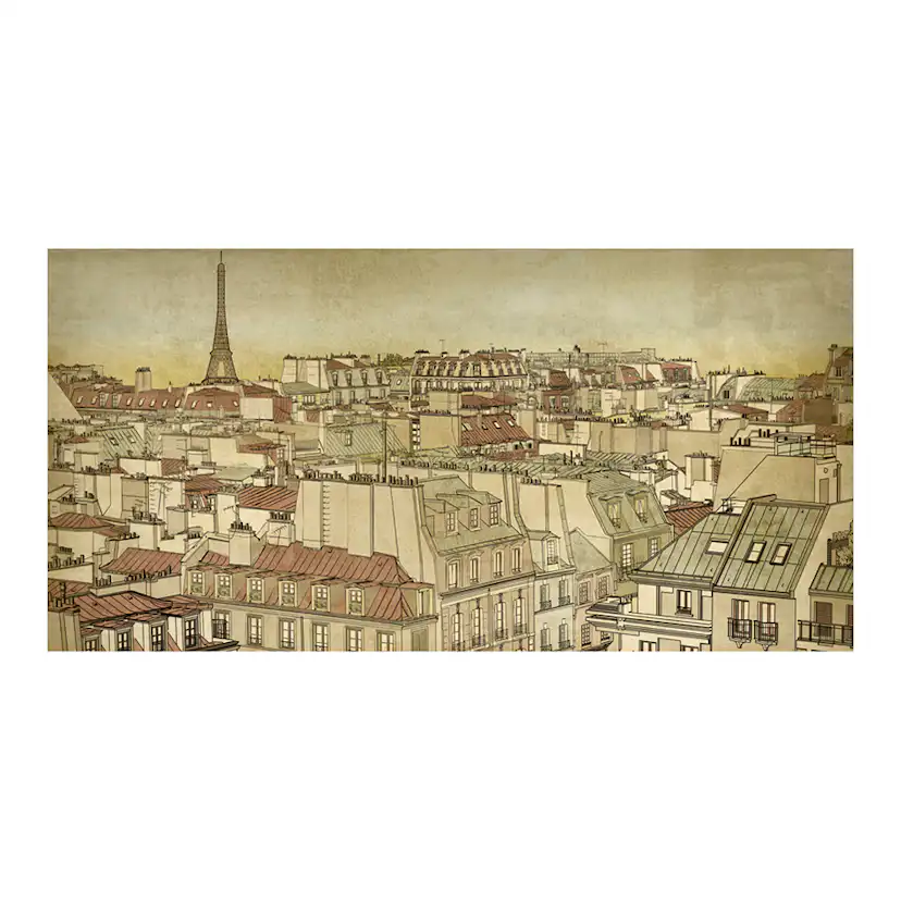 Fototapet XXL Arkiio Good bye Paris! 550x270 cm