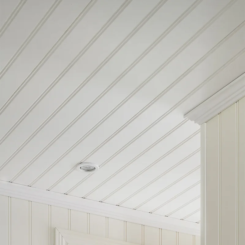 Panelskiva Moelven Regina Tak Pärlspont Dekor Vit S 0500-N 4 st/frp