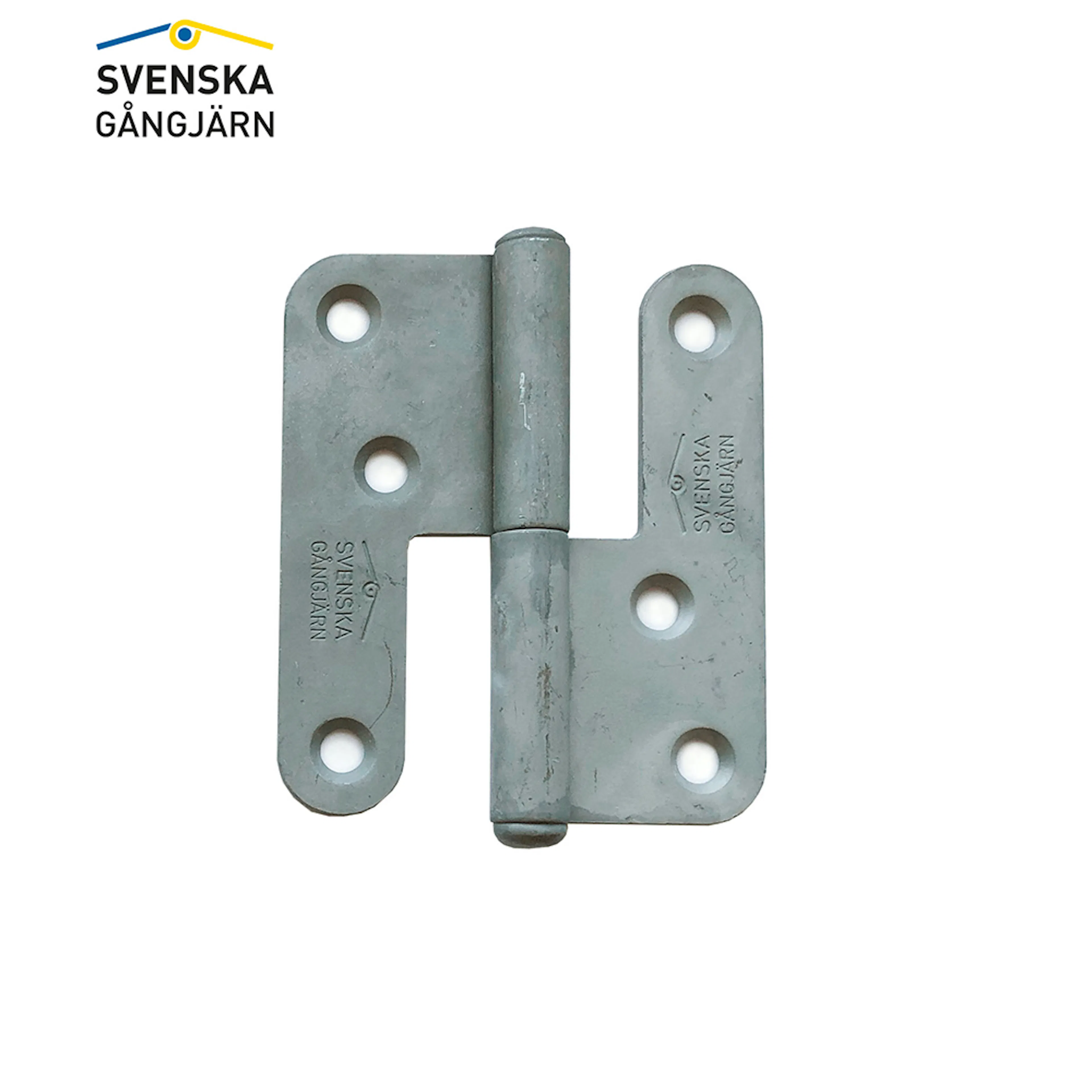 Gångjärn 1228-85 Vä varmförz 100 st/frp Vänster, Varmförzinkat, Standard knopp