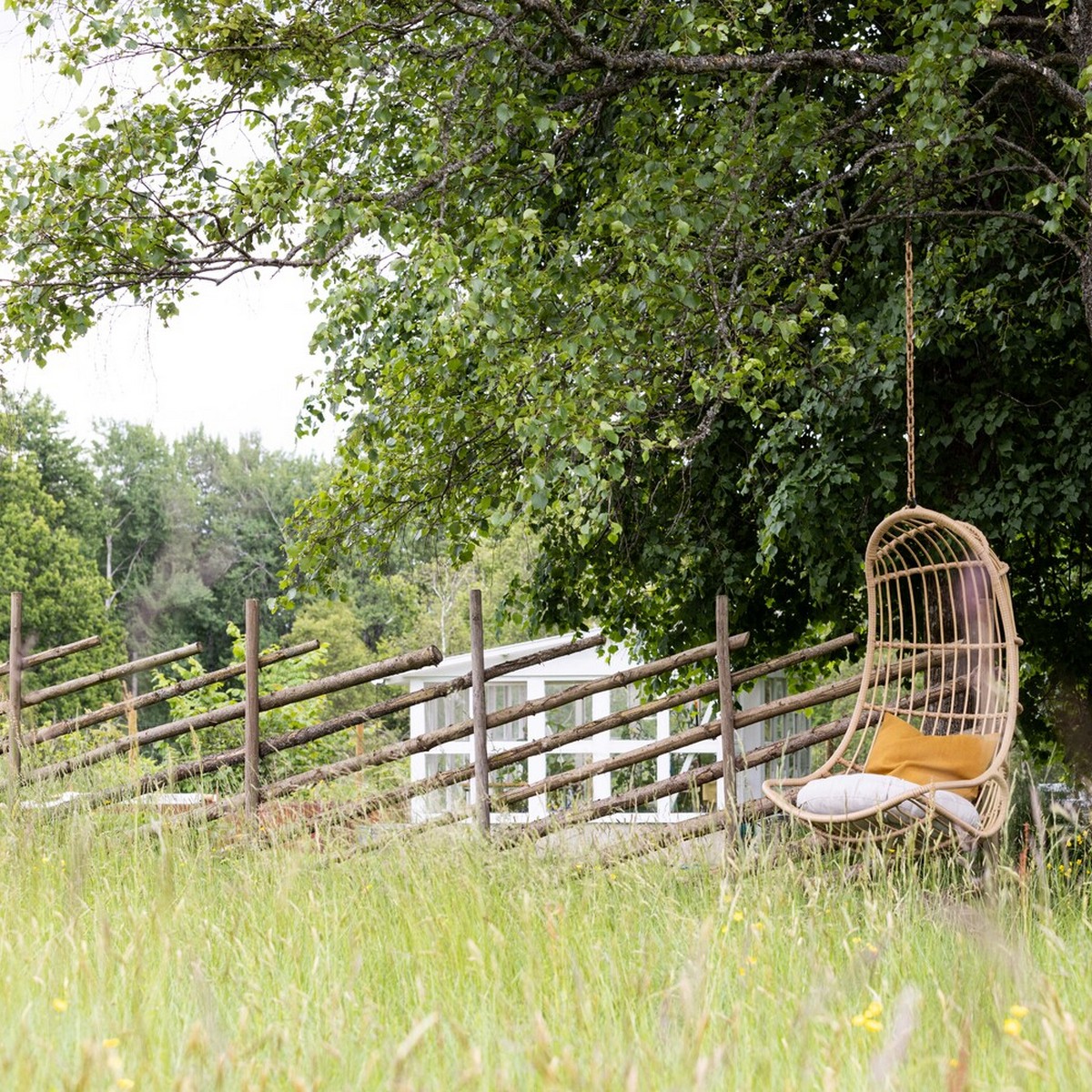 Pulau Hangingchair Rattan Nature / Creme Natur