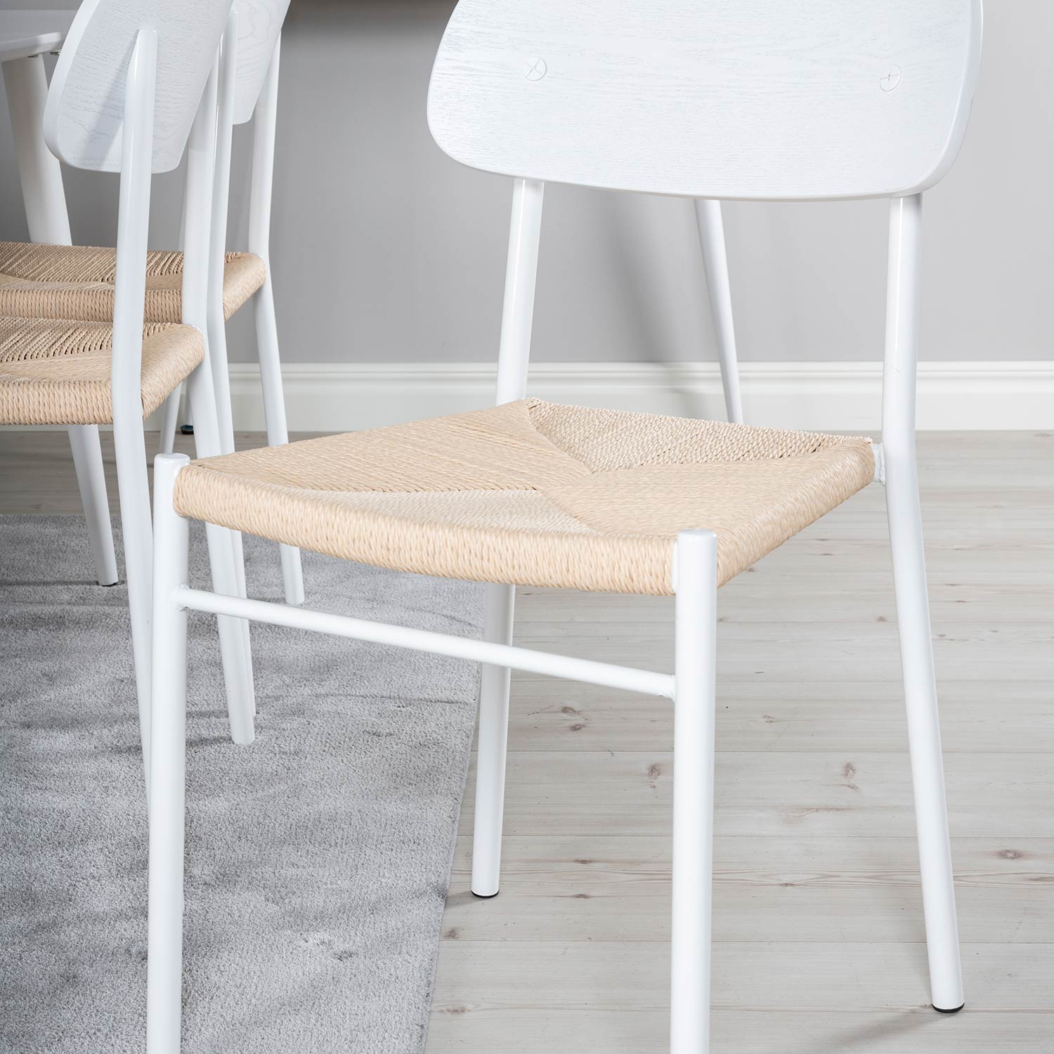 Matgrupp Venture Home Pobbie med 6 Peggy Stolar Vit