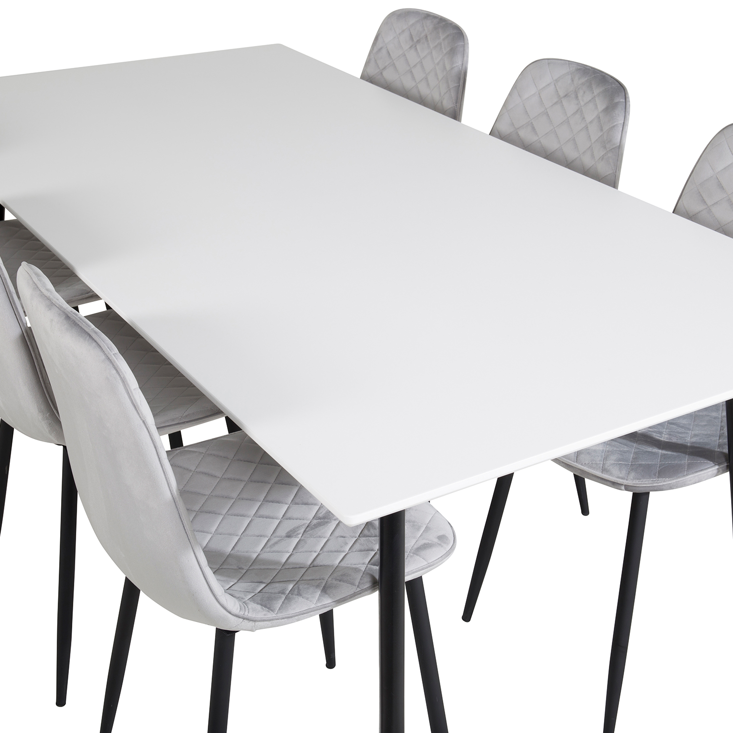 Matgrupp Venture Home Pobbie med 6 Phoi Stolar Sammet