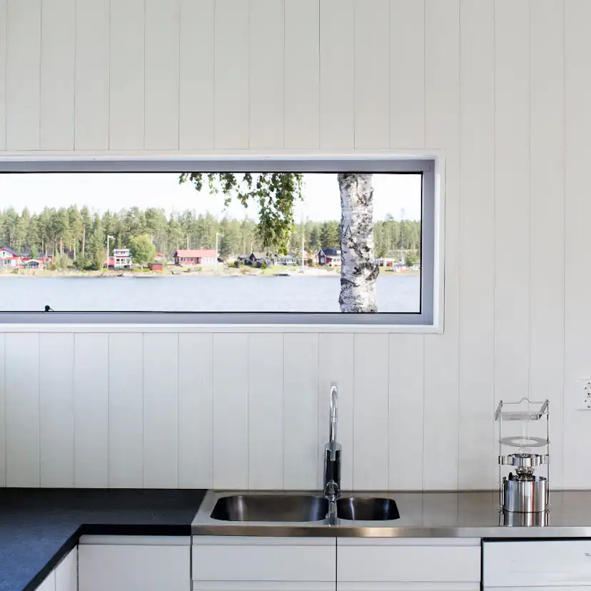 Panel Ändspont Baseco Finsågad Vit