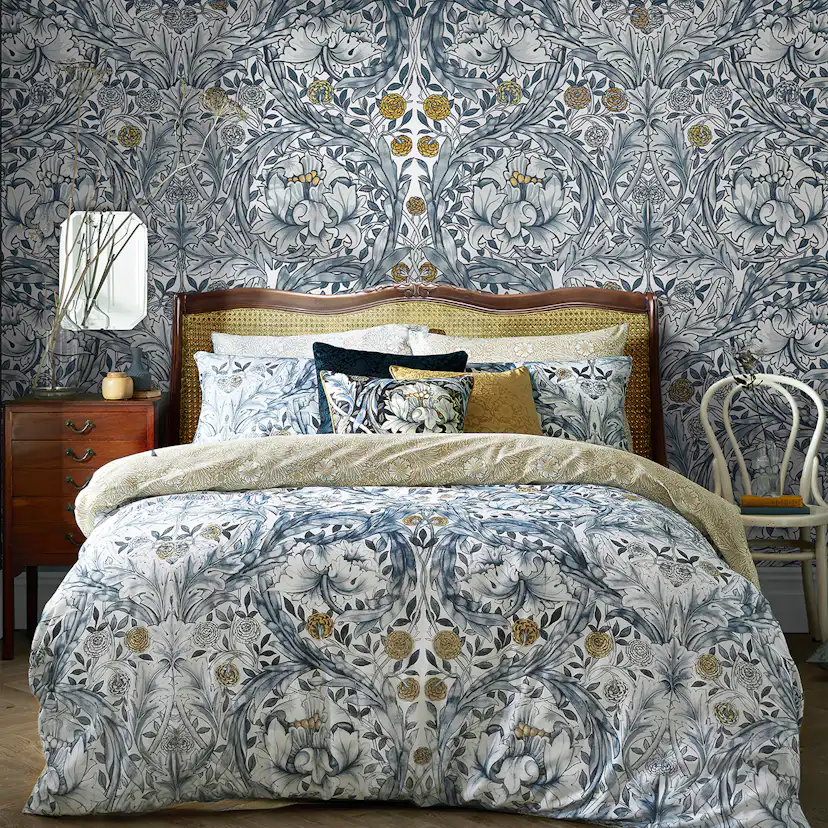 Fototapet William Morris At Home African Marigold Blue