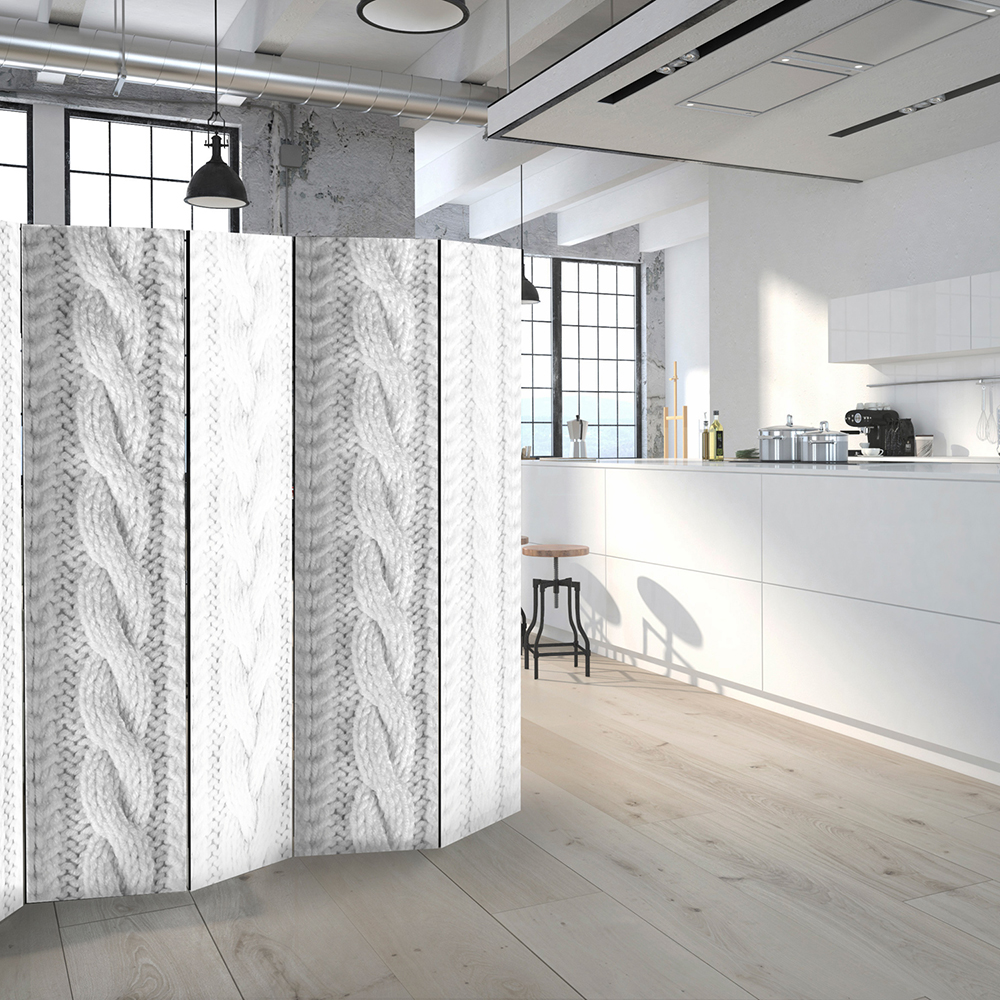 Rumsavdelare Arkiio White Knit 135x172 cm