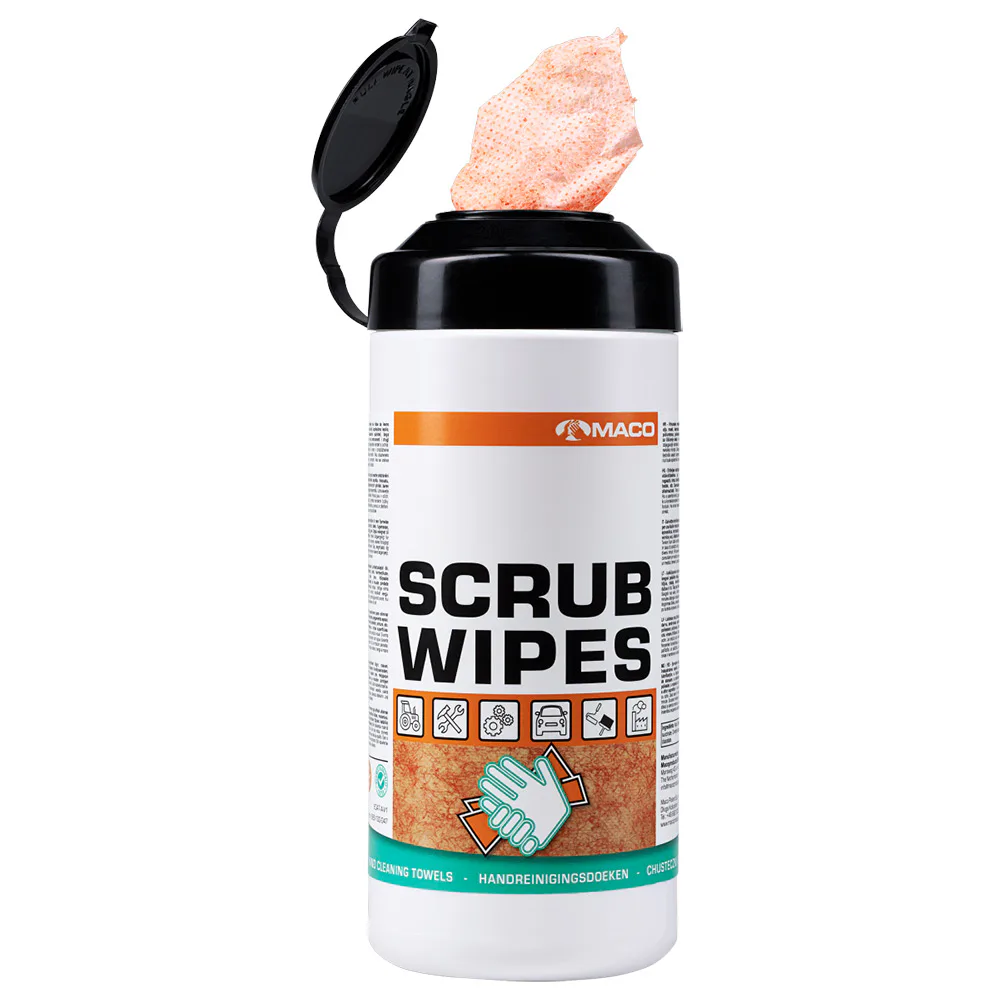 Rengöringsduk Maco Scrub Wipes Extreme Orange 75st