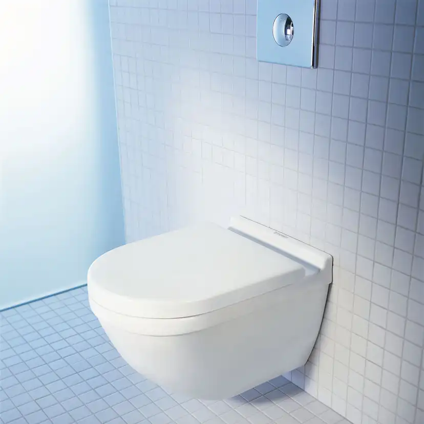 Vägghängd Toalettstol Duravit Starck 3 252709 Rimless utan Toalettsits