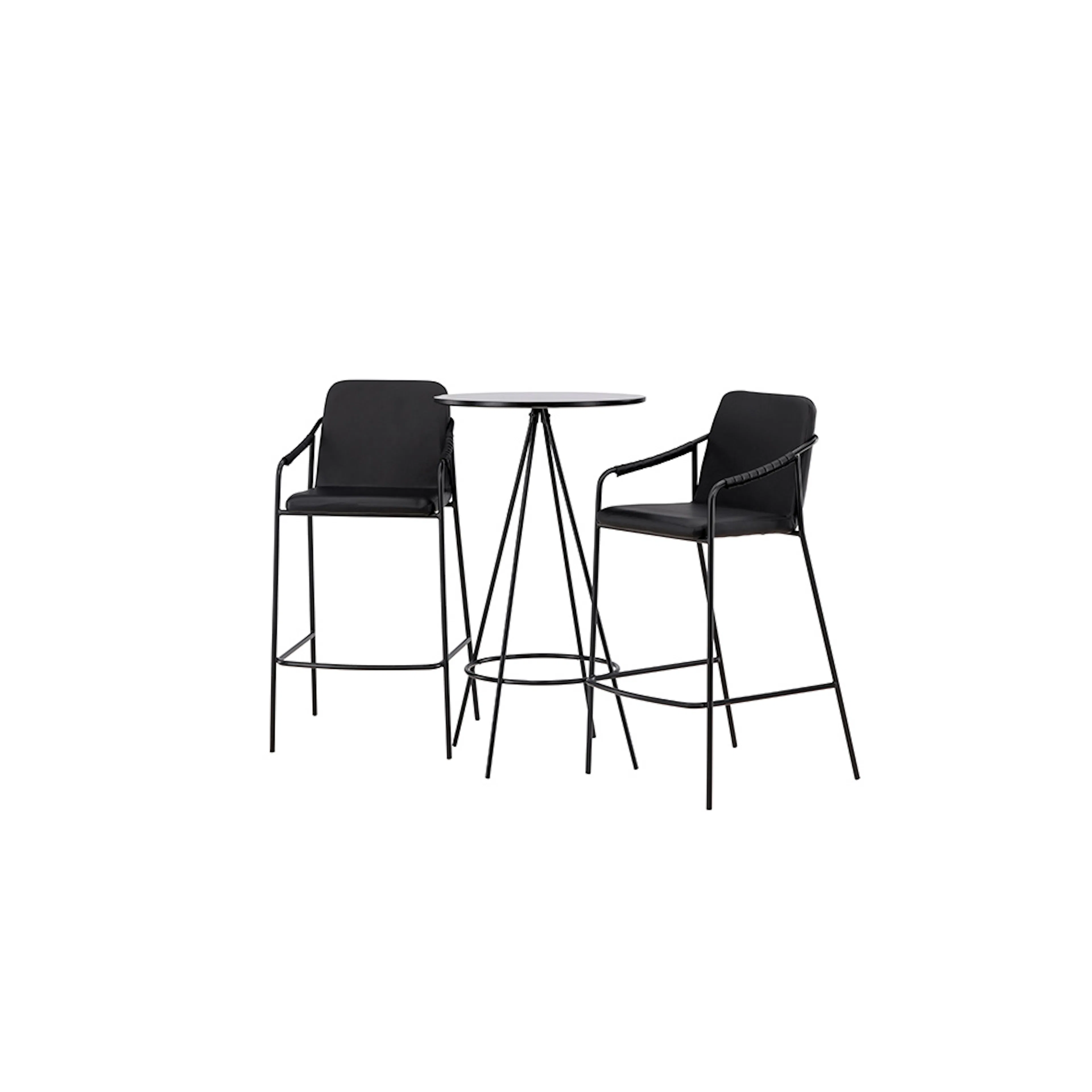 Matgrupp Venture Home Bistro Ø60 cm med 2 st Tvist stolar