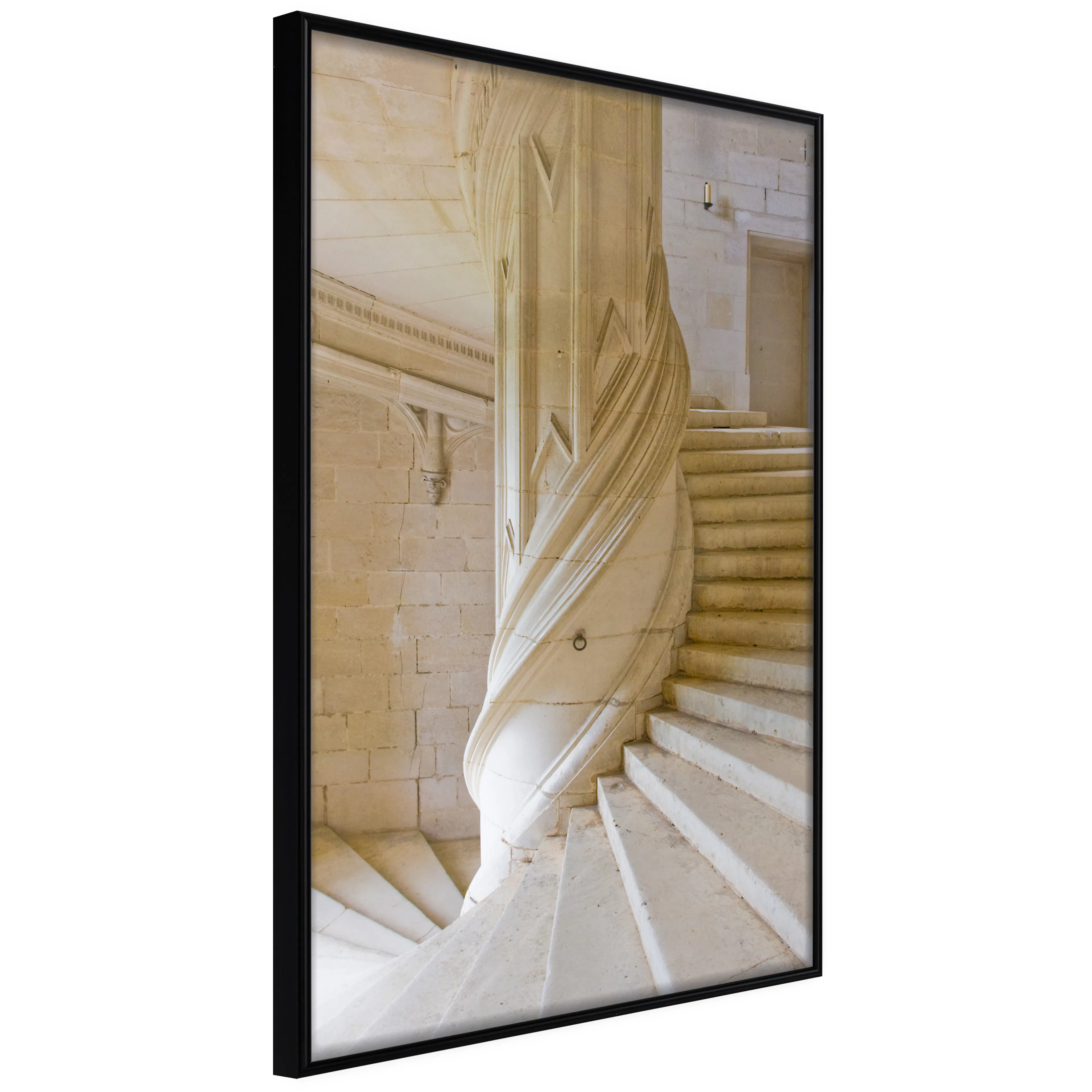 Affisch - Stone Stairs [Poster] 40x60 Svart ram, 40x60 cm