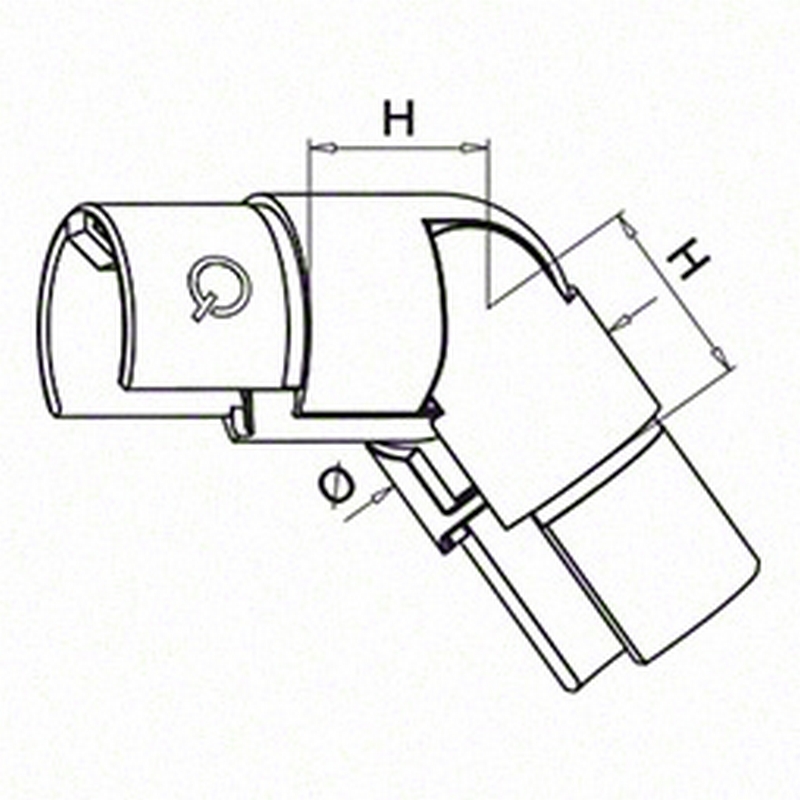 Ställbart Herrljunga Ledstångsfabrik Knä Överliggare Inomhus