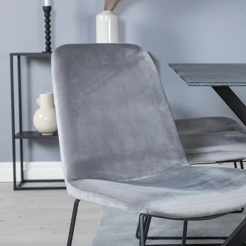 Matgrupp Venture Home Piata med 6 Muscot Stolar Sammet