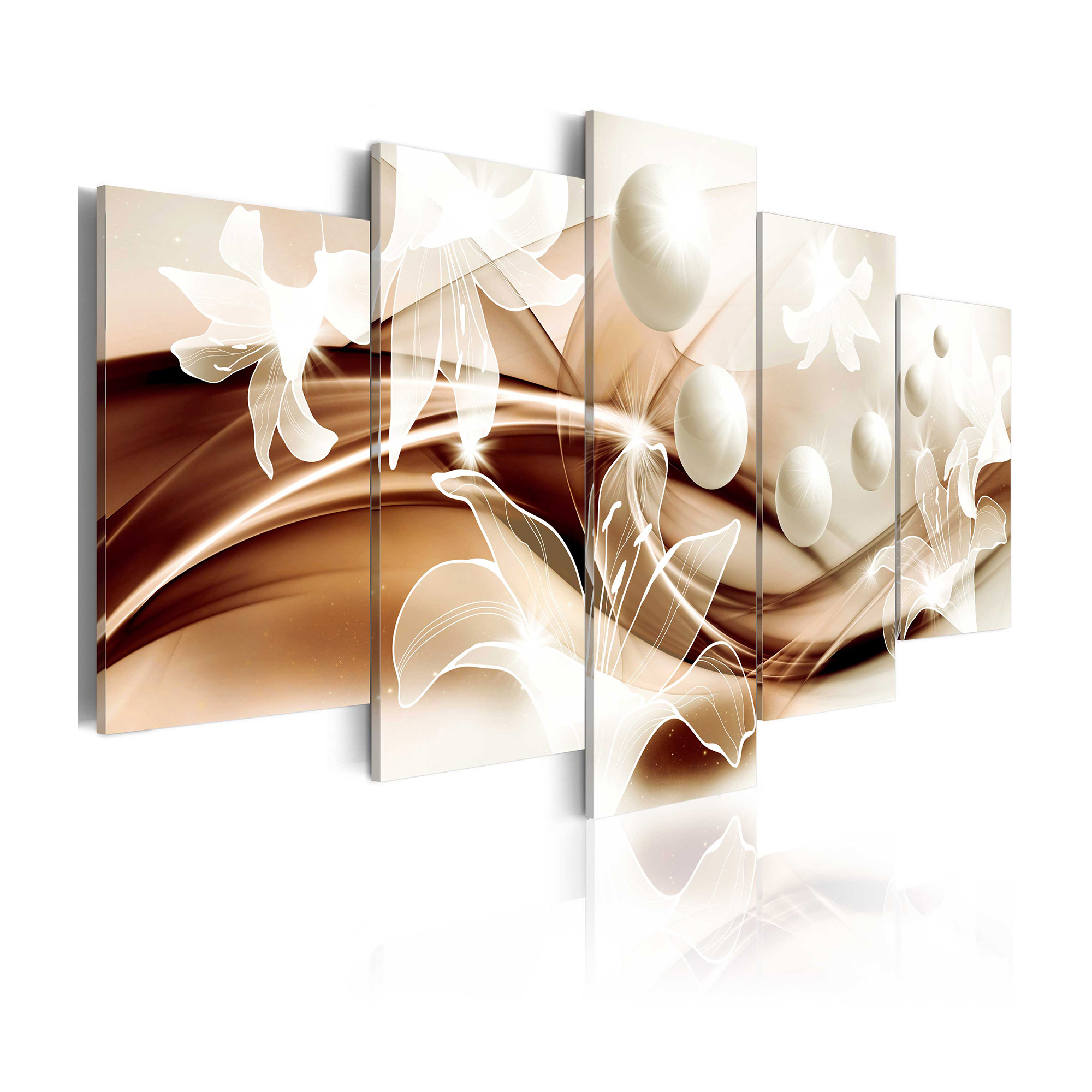 Tavla Arkiio Pearl Lilies In Bronze