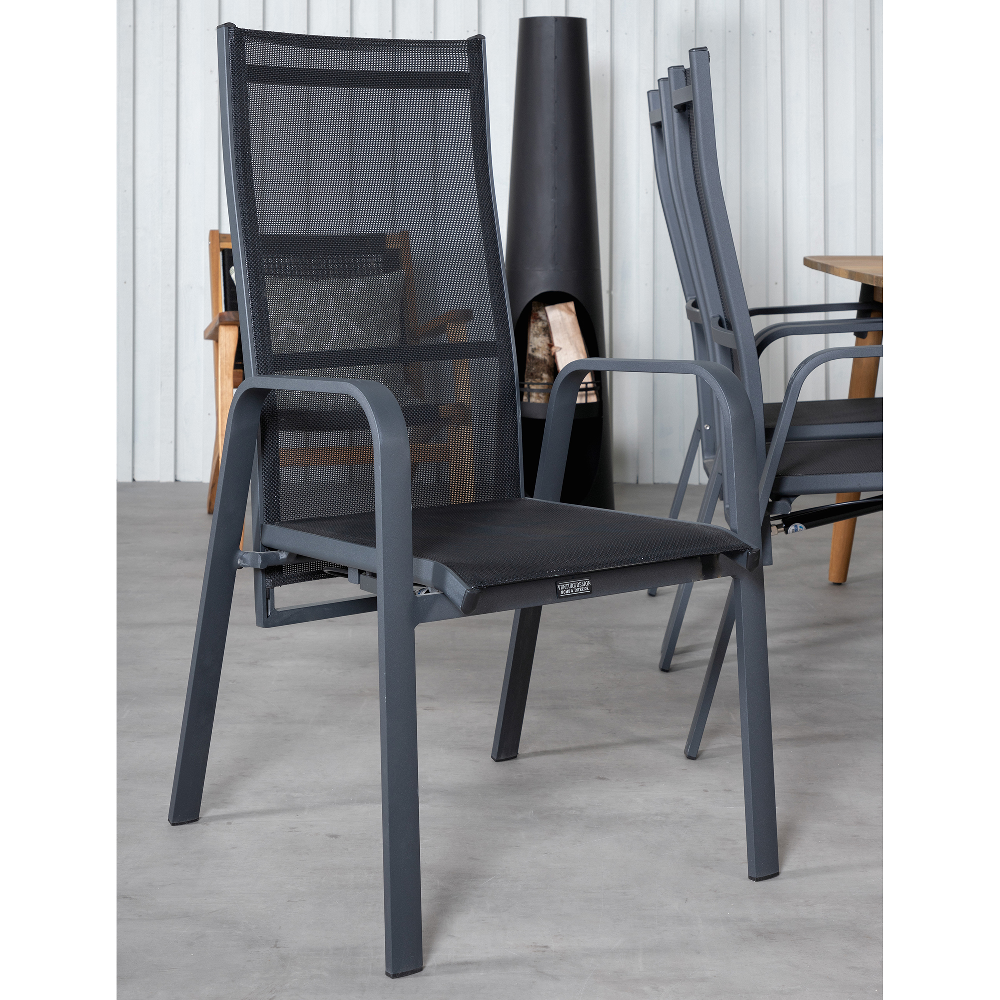 Matgrupp Venture Home Julle med 6 Cubb Recliner Matstolar