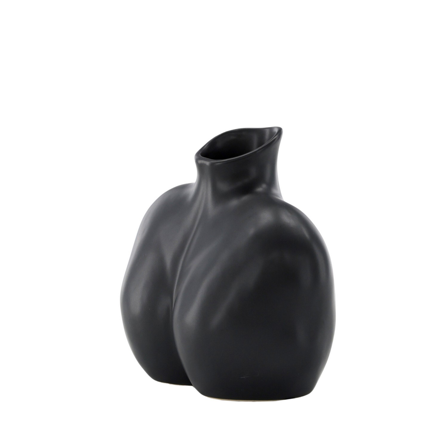Harvey Vase - Matte Black - 17*10*15Hcm Svart