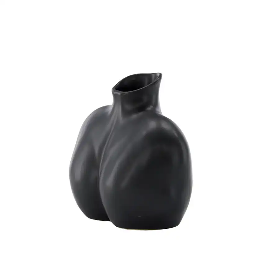 Harvey Vase - Matte Black - 17*10*15Hcm Svart