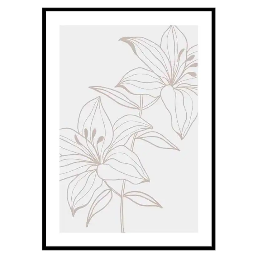 Poster Gallerix Line Art Flower No1