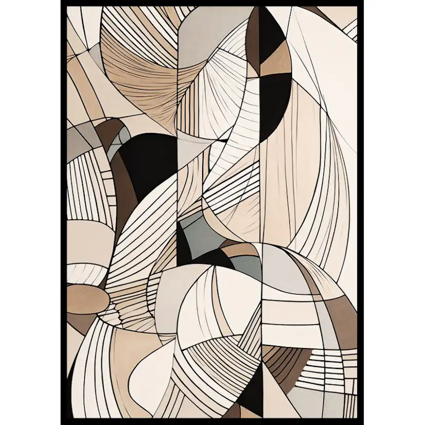 Poster Gallerix Abstract Botanical Pattern