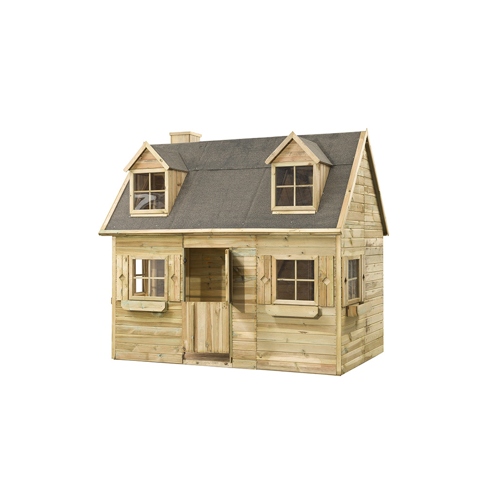 Lekstuga Jabo Milla 4m² Trästuga med Sadeltak