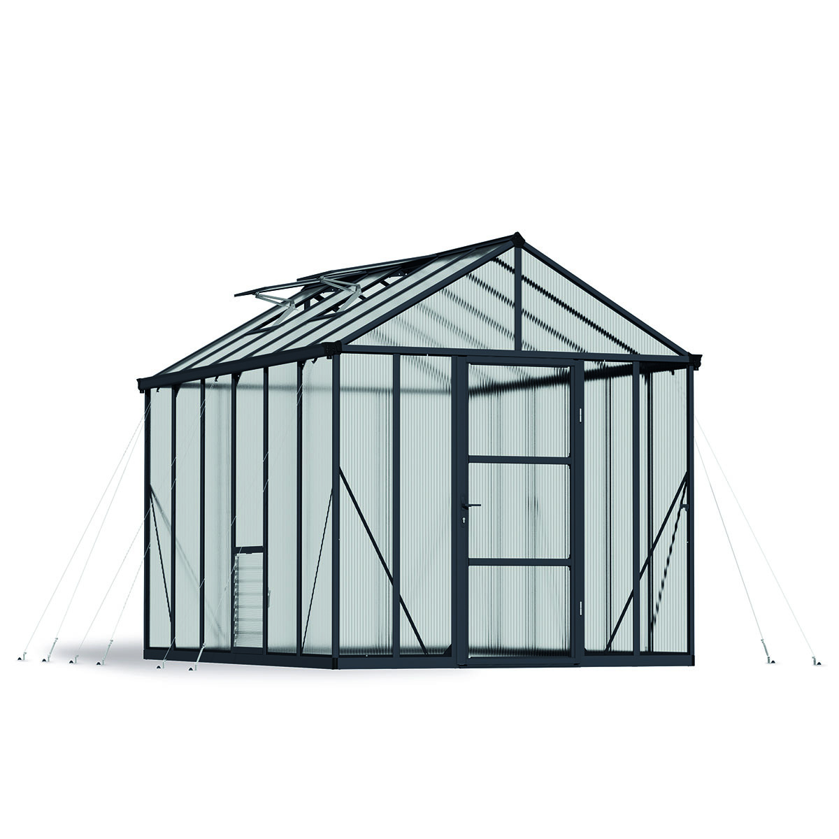 Växthus Canopia by Palram Glory 9,2 m² Mörkgrå