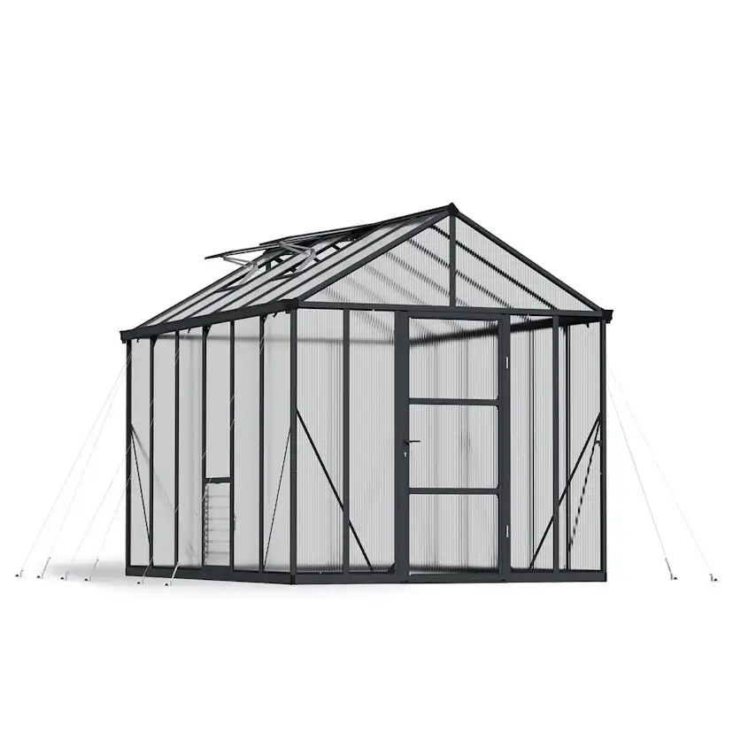 Växthus Canopia by Palram Glory 9,2 m² Mörkgrå