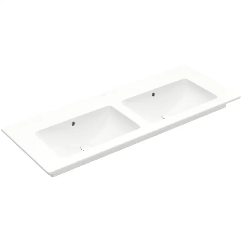 Tvättställ villeroy & Boch Venticello 4111DJR1 Vit Alpin CeramicPlus, Med Bräddavlopp, Utan Blandarhål, för Väggmonterad blandare