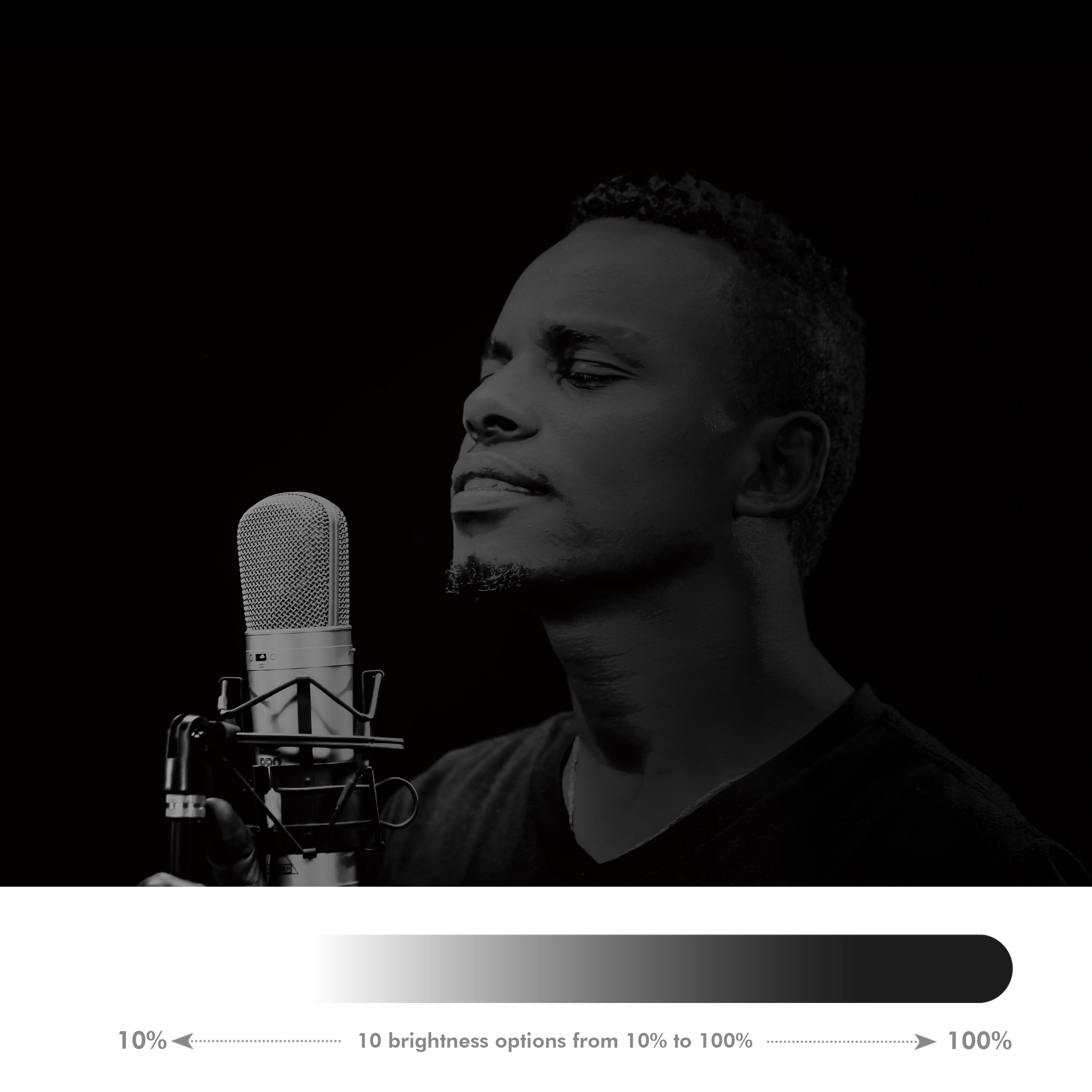 Ljusring LogiLink Hjärtform RGB Med Bordsstativ