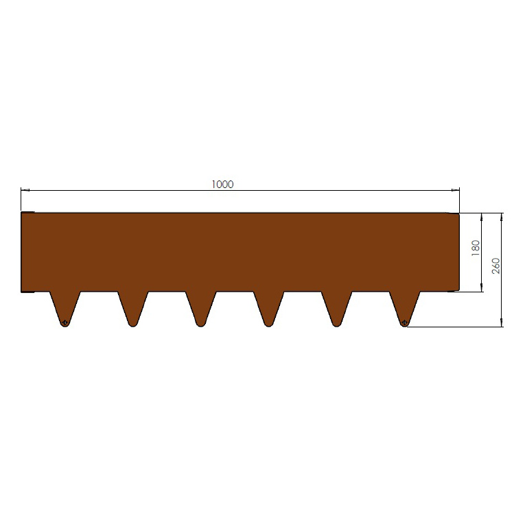 Kantskydd Skotte Garden 26x100 cm 4-pack