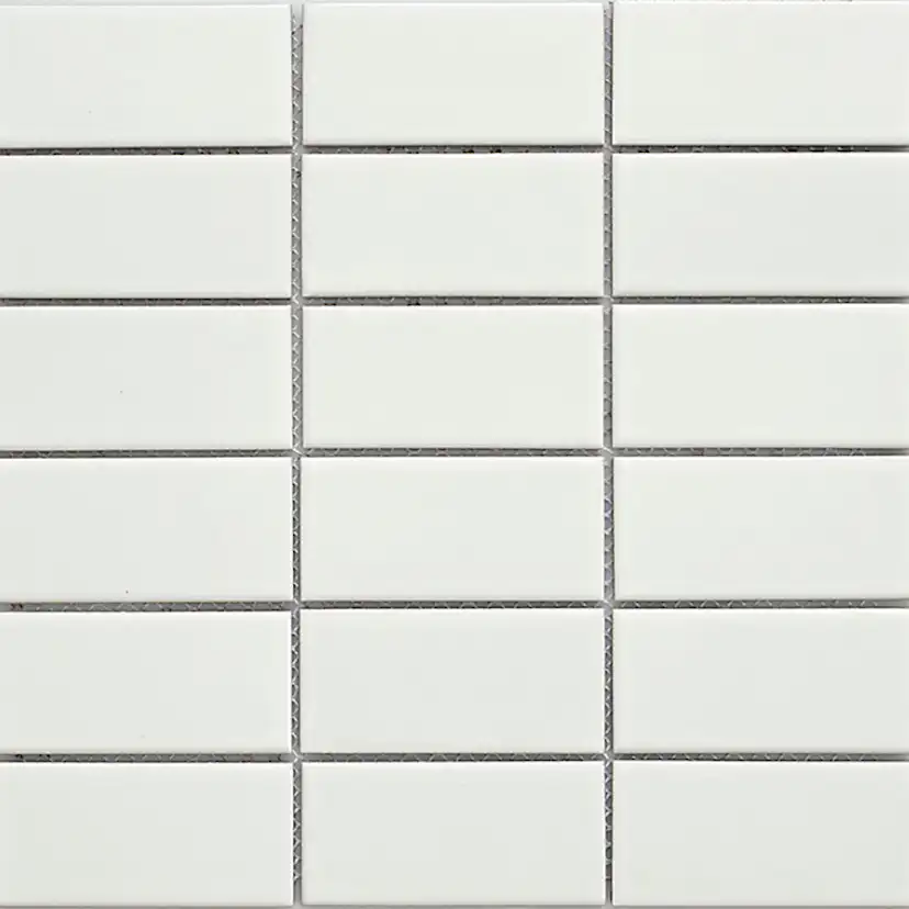 Klinkermosaik Arredo Titan Vit Matt 5x10 cm