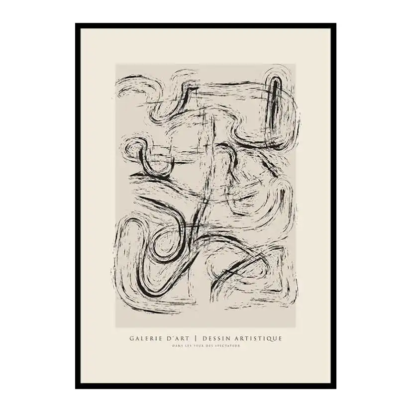 Poster Gallerix Dessin Artistique No4