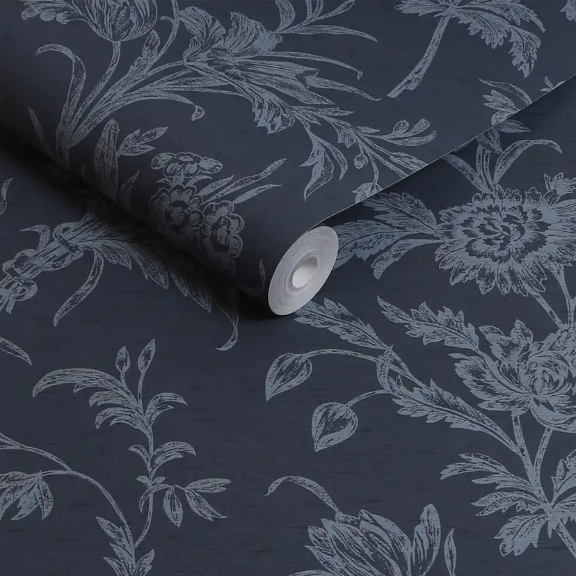 Tapet Laura Ashley Lloyd Blå