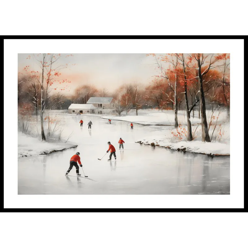 Ice Skates In Winter 50x70 50x70 cm