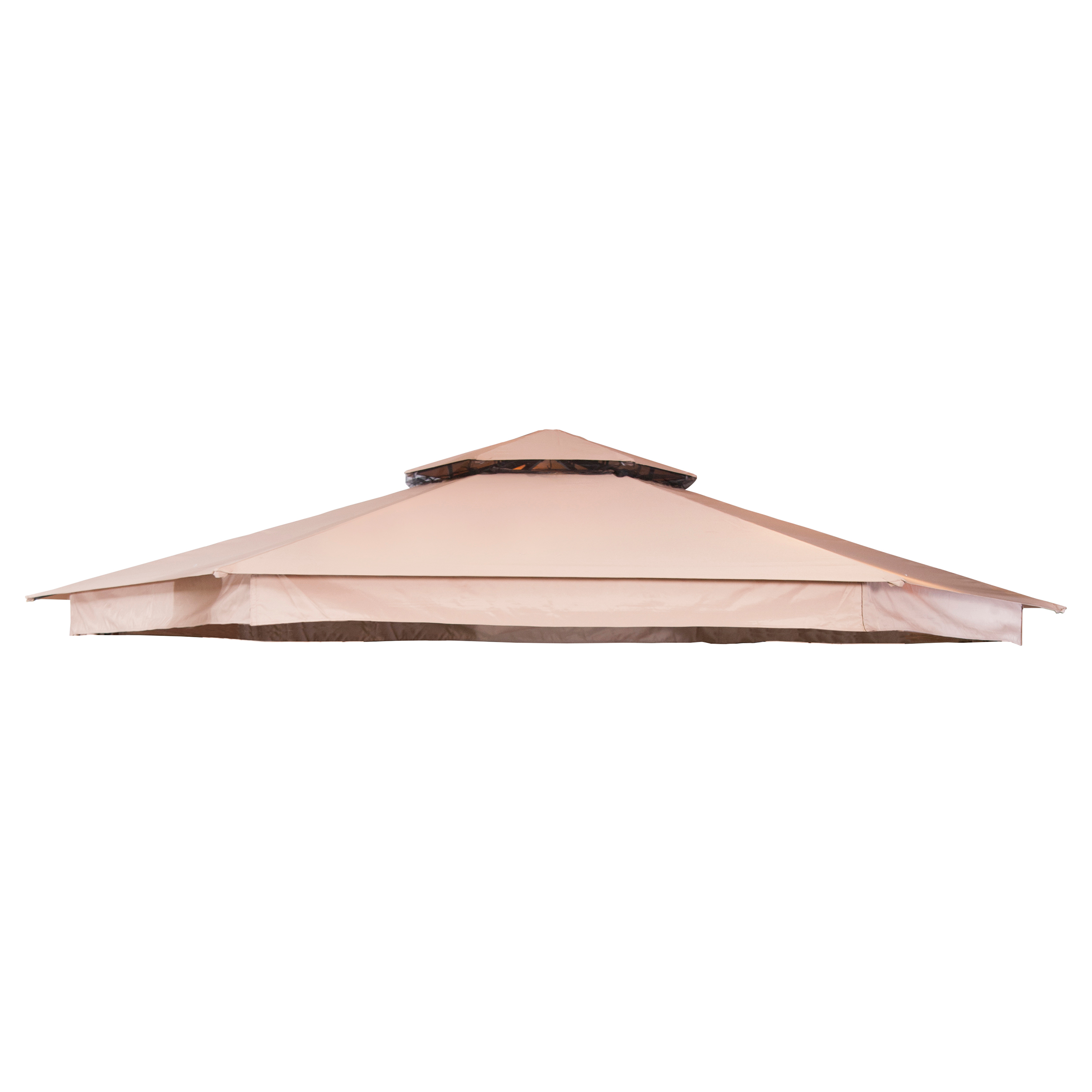 Paviljongtak Hillerstorp Luxor 6-kantigt Solskydd Ø400 cm Beige