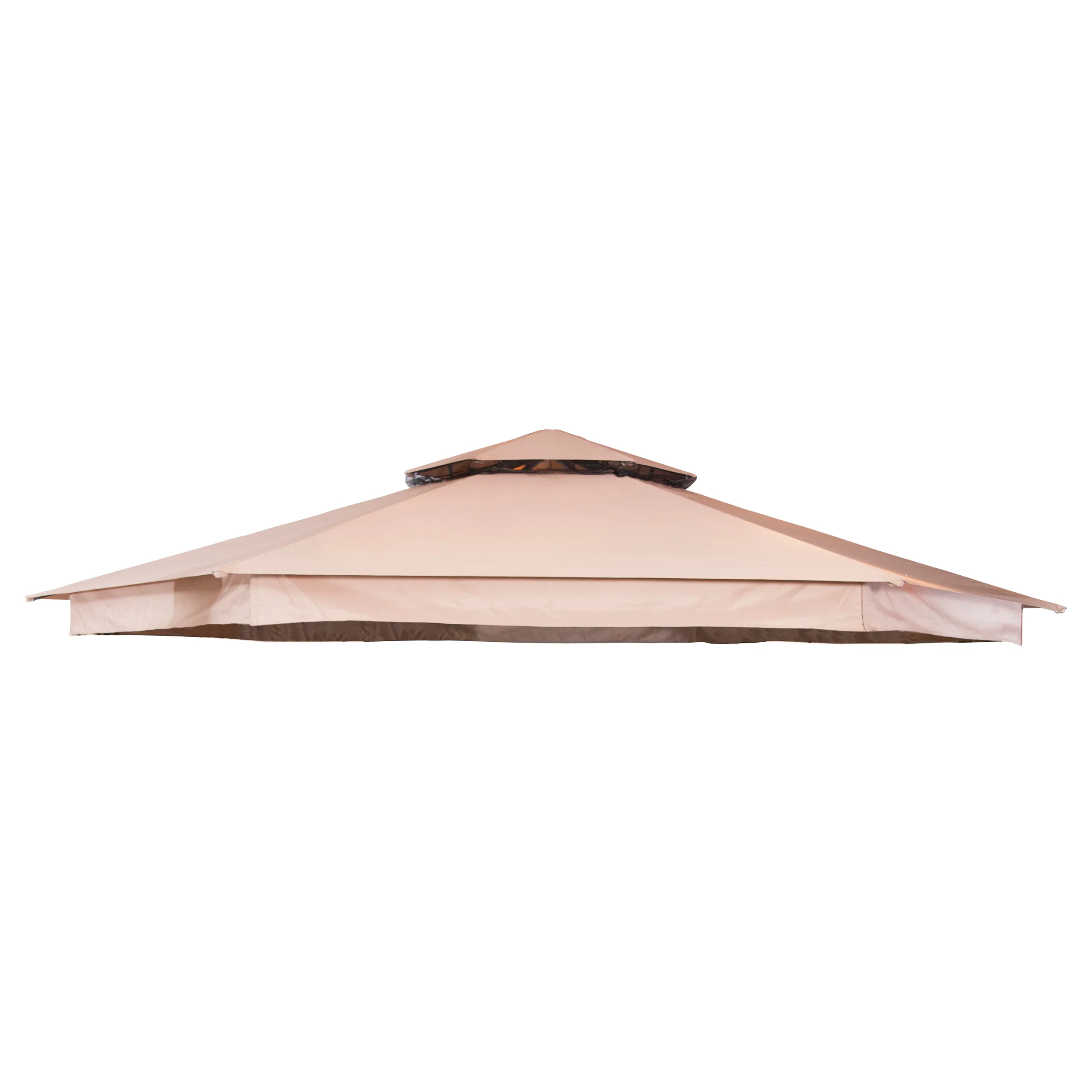 Paviljongtak Hillerstorp Luxor 6-kantigt Solskydd Ø400 cm Beige