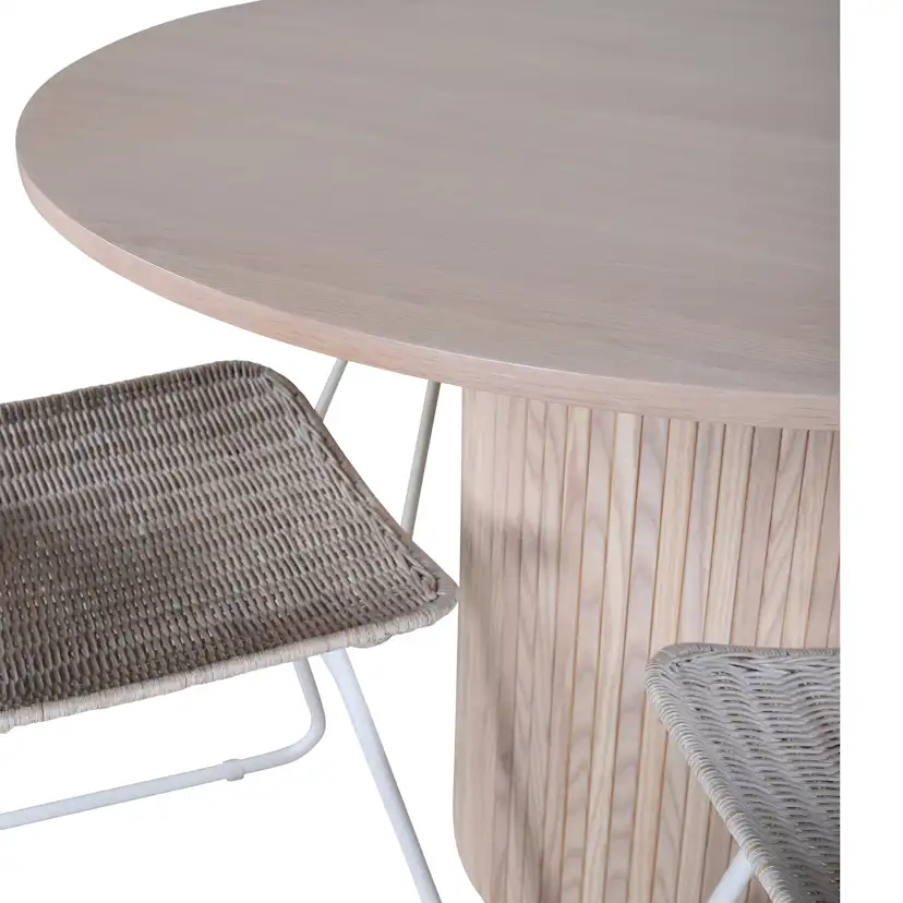 Matgrupp Venture Home Bianca Rund med 4 Cornelia Stolar Rotting