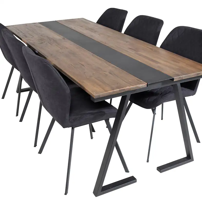 Matgrupp Venture Home Jane med 6 Geneva Stolar