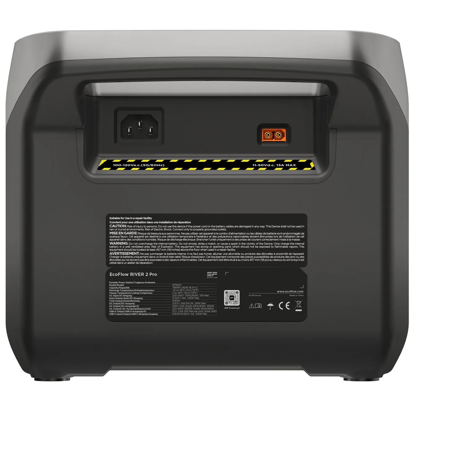 Power Station Ecoflow River 2 Pro Kapacitet 768Wh