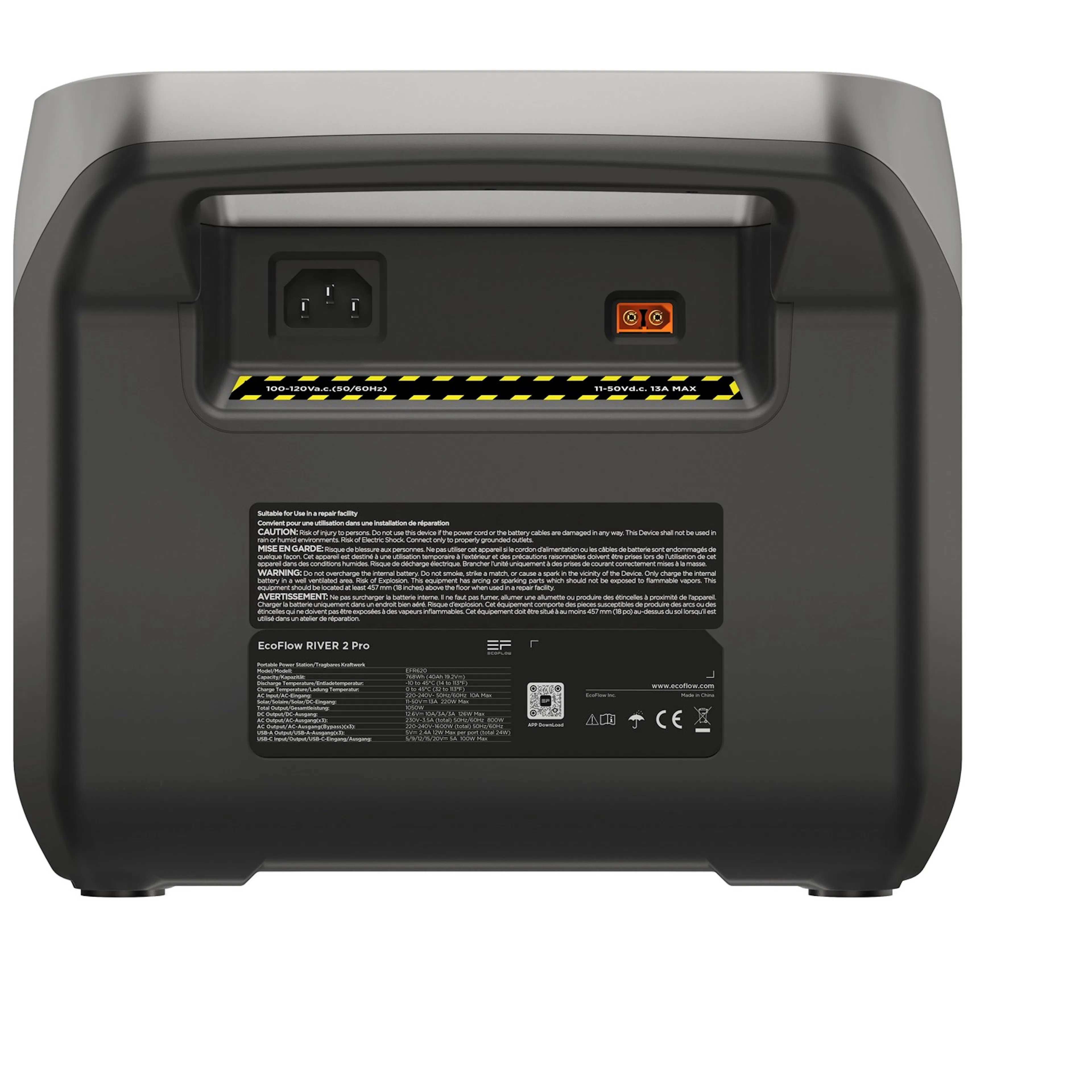 Power Station Ecoflow River 2 Pro Kapacitet 768Wh