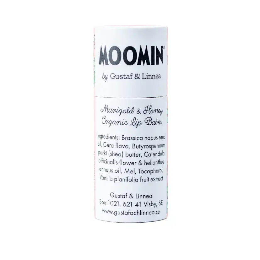 Moomin by G&L Ekologiskt Läppcerat av bivax Ringblomma 8,5 g Ekologiskt Läppcerat Gustaf & Linnea Moomin Bivax