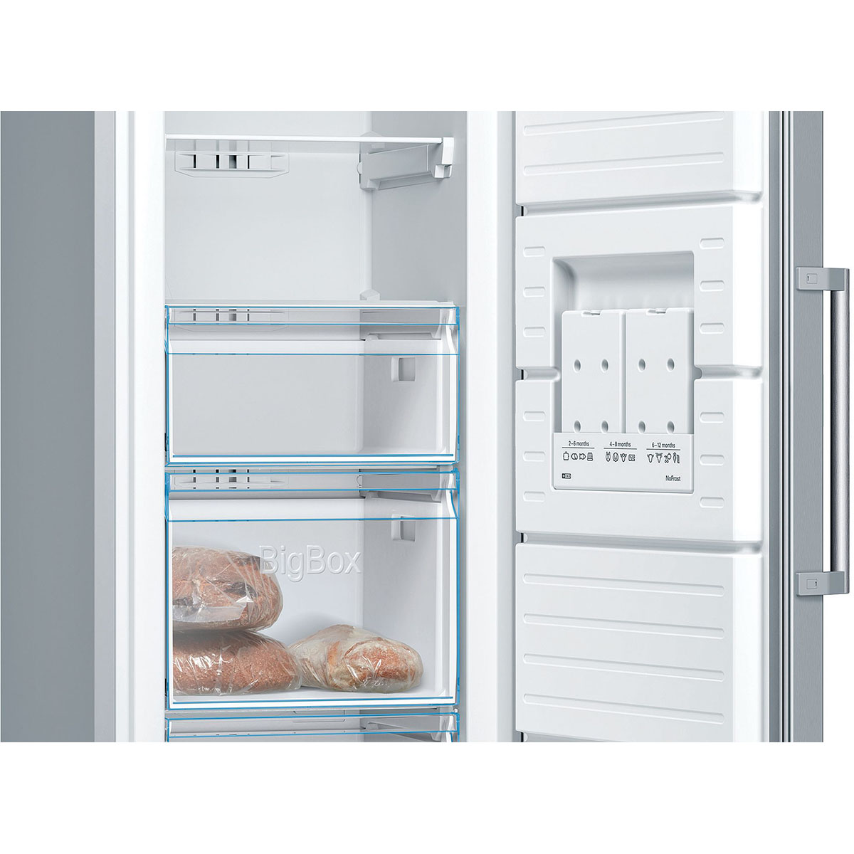 Bosch Serie 4 frysskåp Inox-Look GSN36VLEP Rostfritt Stål