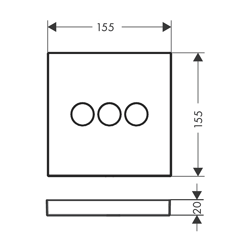 Avstängning- och Omkastare Hansgrohe ShowerSelect 3 Funktioner