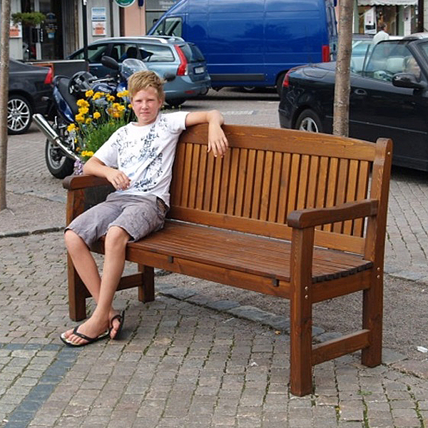 Utesoffa Eden Wood Kattvik 3-sits