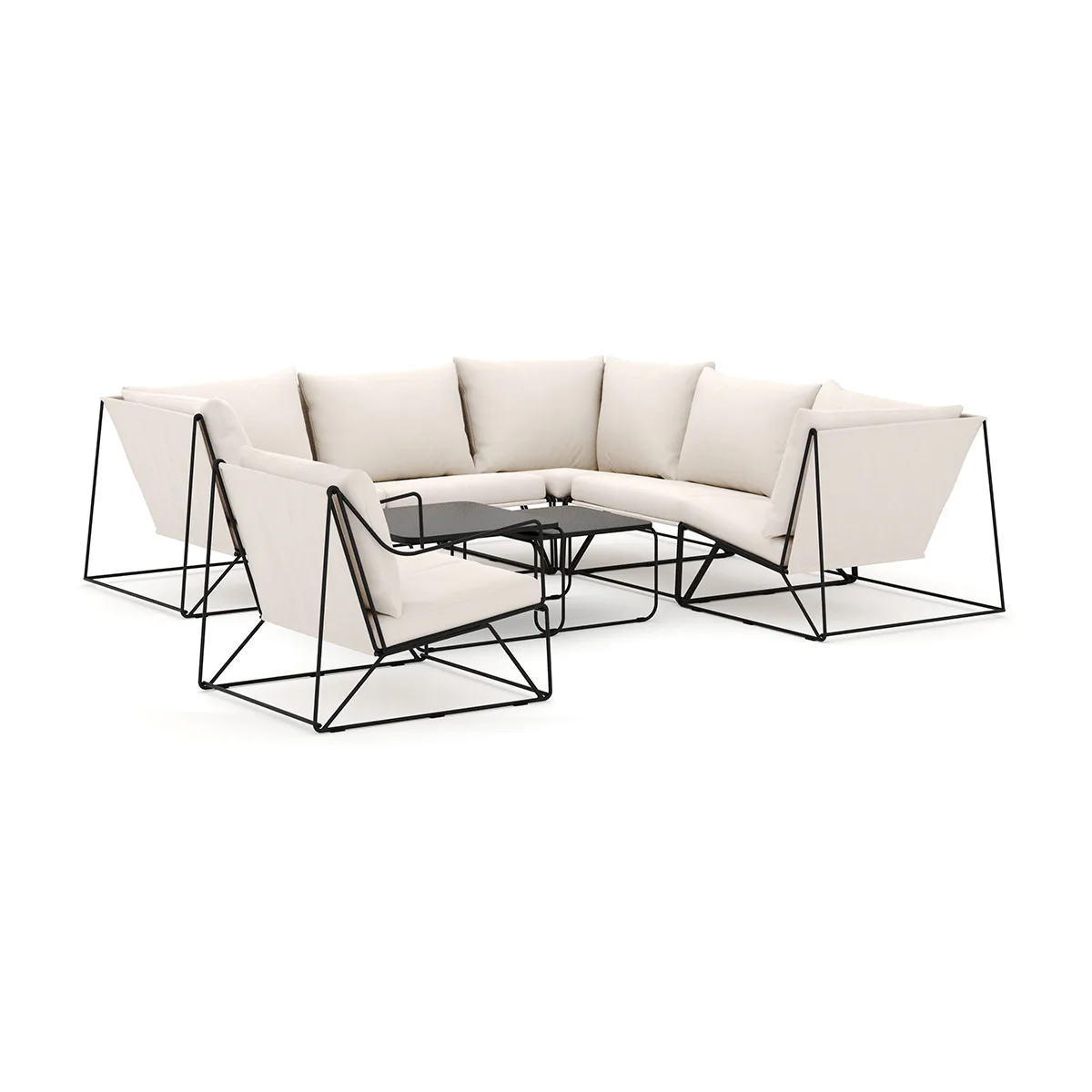 Svart/Beige