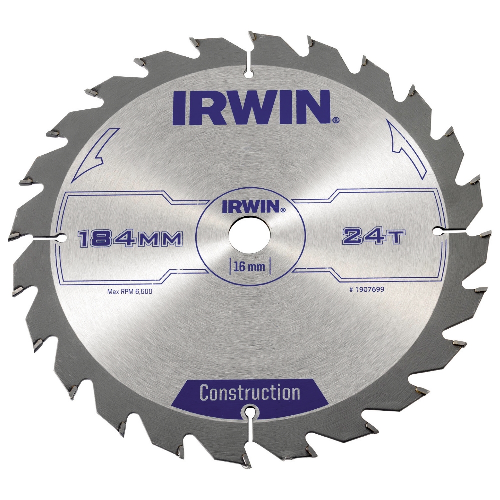 Sågklinga Irwin 184x16 24t 2,5mm