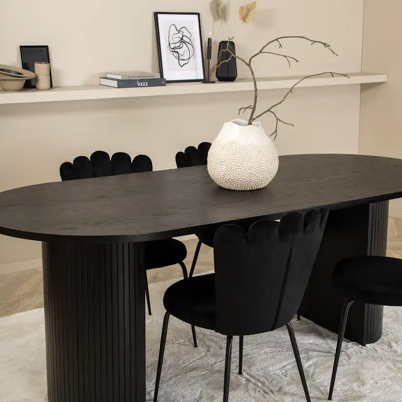 Matgrupp Venture Home Bianca med 4 Limhamn Light Stolar